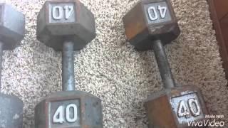 Spray painting my dumbbells