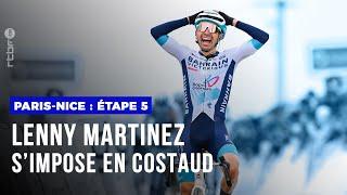 Lenny Martinez remporte la 5e étape de Paris-Nice, Jorgenson retrouve le maillot jaune : Résumé