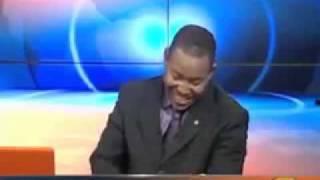 Swaleh Mdoe laughs uncontrollably on air