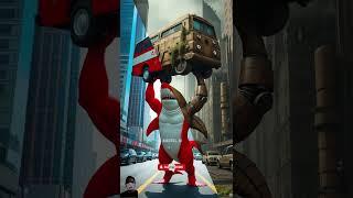 ️ Evolution of Baby : Red Shark Attack On Bus Angkel AI  Angkel AI  #family #clown #beautiful