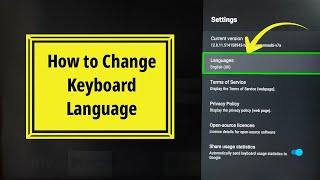 OnePlus Android TV : How to Change Keyboard Language