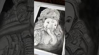 Wait for it! Ganpati Bappa Morya #art #drawing #artist #ganesh #ganpati #ganpatidrawing #trending￼