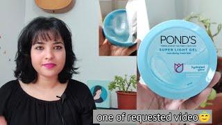 Pond's Super Light Gel Oil Free Moisturizer || Review & Demo || Sunaina Kapur