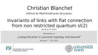 Christian Blanchet - Invariants of links with flat connection from non restricted quantum sl(2)