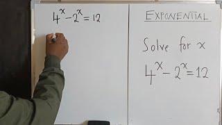 Exponential | Value of X | Quadratic Equation