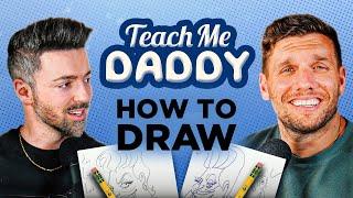 How To Draw Disney Character Ursula | Teach Me Daddy w Matteo Lane & Chris Distefano - ep 5