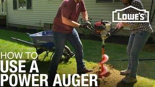 How to Use a Power Auger