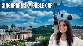 SKY CABLE CAR Ride | Sentosa Island SINGAPORE 