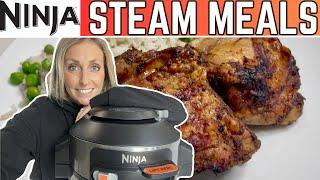 How To *STEAM MEALS* in NINJA FOODI 15 in 1 - Jerk Chicken, Rice and Vegetables