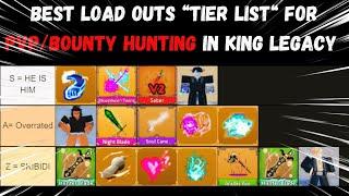 King Legacy Update 6 BEST "LOAD OUTS!!" For PvP/Bounty Hunting "Tier List"