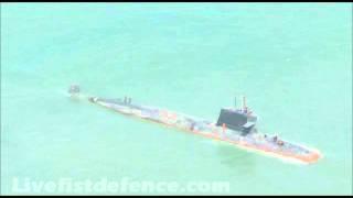 India's 1st Scorpene Submarine In Sea Trials