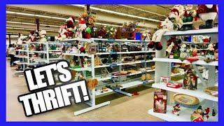 THRIFT WITH ME! & MY HAUL! ++ VINTAGE SHOP CHRISTMAS FINDS! Thrifting 2024 #42