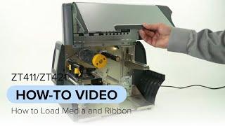 How to Load the Media and Ribbon in the ZT411 and ZT421 Printers | Zebra