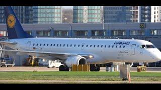 4K London City Airport EGLC Departures & Arrivals 09