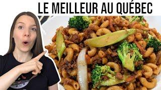 MACARONI CHINOIS (LE MEILLEUR) - RECETTE QUÉBÉCOISE / BUFFET - HOP DANS LE WOK!