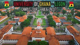  4K UNIVERSITY OF GHANA - LEGON (UG) CAMPUS TOUR, RAW & UNCUT || Most PRESTIGIOUS UNI || Kamma Dyn