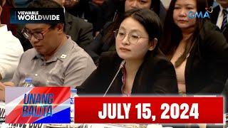 Unang Balita sa Unang Hirit: JULY 15, 2024 [HD]