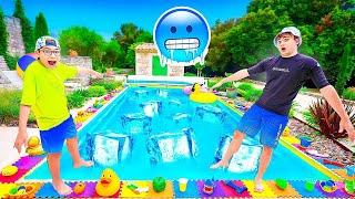 NE JAMAIS TOMBER DANS LA PISCINE FROIDE !