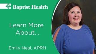 Get to know Emily Neal, APRN, Baptist Health Family Clinic-England