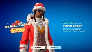 LIVE DA🟢SKIN SNOOP  E 14 ITENS GRATIS + EVENTO AO VIVO DE NATALMariah Carey  CAPITULO 6 #fortnite