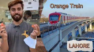 Traveling in ORANGE TRAIN  LAHORE || 2021 First Time