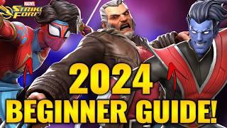 START HERE! Complete 2024 Beginner Guide! New Player to End Game Quick! Marvel Strike Force