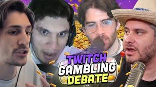 The Twitch Gambling Debate ft. xQc, Train & Hasan