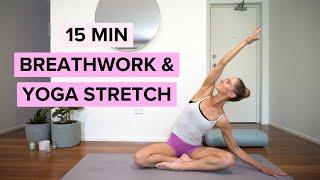 15 MIN BREATHWORK & GENTLE YOGA STRETCH | All Levels | SOPHIE LAVERS