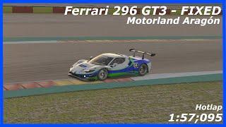 Iracing Hotlap: Ferrari 296 GT3 at Motorland Aragon - Fixed