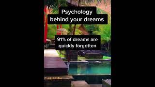 Psychology behind your dreams #factgrove #shorts