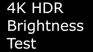 Real 4K HDR Test Pattern: Brightness stress test (Chromecast Ultra)