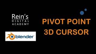 Pivot Point, 3d Cursor Tutorial in Blender Software