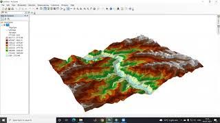 3D visualization of dem in ArcScene || Showing DEM in 3D || Raster To TIN