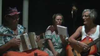 Swiss Charly & Friends singing in Marilyn's garden in Sri Lanka