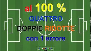 scommesse sportive - Sistema a 4 doppie ridotte - SISTEMA VINCENTE scommessa pronostici pronostico