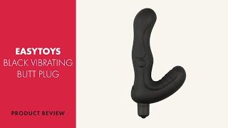 EasyToys Black Vibrating Butt Plug Review | PABO