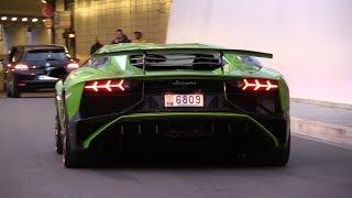 Lamborghini Aventador LP750-4 SV - Exhaust SOUNDS in Monaco!