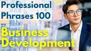 Professional Phrases 100 "Business Development" | Business English Learning