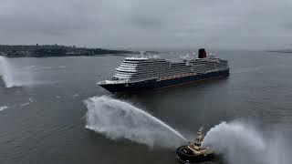 There's a new Queen in town! Queen Anne arrives into Liverpool ahead of her naming ceremony.