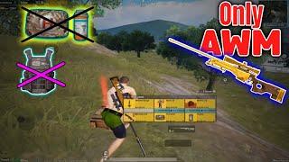 Only AWM domination in advance mode ( going without healings ) Pubg Metro Royale