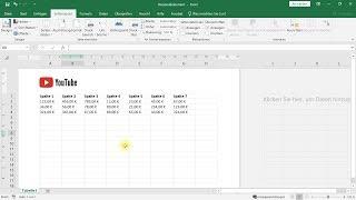 Kopfzeile und Fußzeile bearbeiten und Logo einfügen – Excel-Tutorial