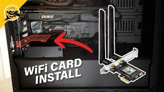 HOW TO INSTALL WiFi 6e Card in Desktop PC! (OKN AX5400)