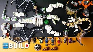 LEGO Speed Build! NINJAGO Skull Sorcerer's Dragon + Wu's Battle Dragon | LEGO NINJAGO | Beat Build