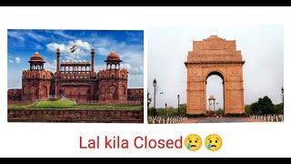 First time Exploring Delhi: Lal Kila and India Gate (Closed Lal Kila Surprise!) #delhivlog