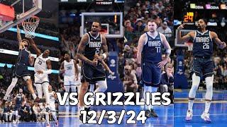 Dallas Mavericks Team Highlights vs the Grizzlies (12.03.2024)