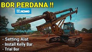 Bor Perdana ‼️ XCMG XR150D Bored Pile Construction Pembuatan Pondasi Jembatan