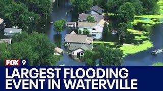 Waterville battles largest flooding event in its history