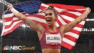 Valarie Allman used the "eerie intensity" in Tokyo to win gold in Olympic debut | NBC Sports