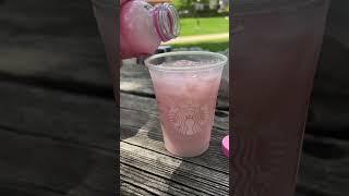 Pink drink Starbucks hack! #fyp #starbucks