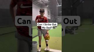 Can I strike out my coach dad? #mlb #baseball #baseballszn #baseballlife #sports